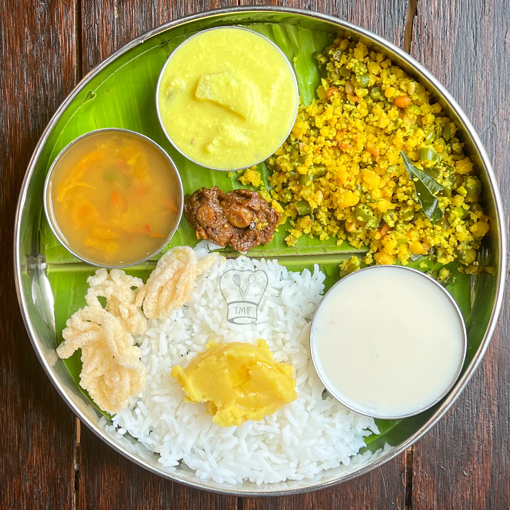 South Indian satvik meal